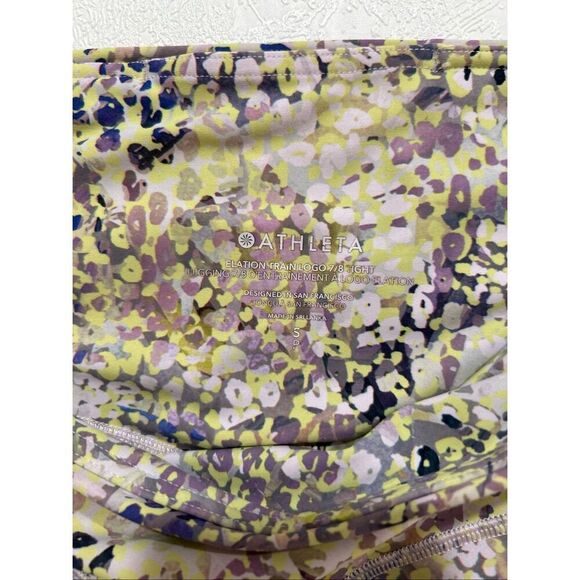 Athleta Elation Train 7/8 Leggings Women’s Small Floral Print - Picture 3 of 6